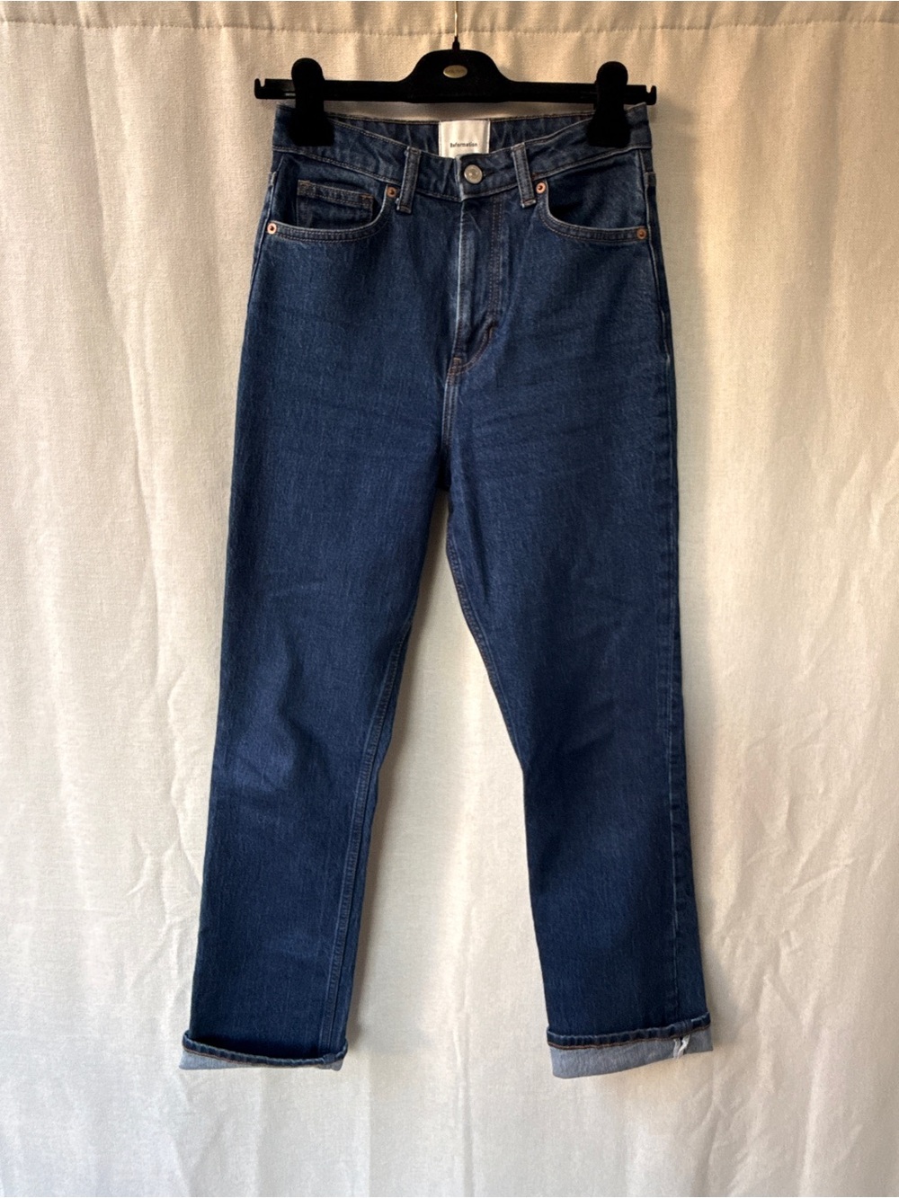 Reformation Indigo Straight-Leg Jeans